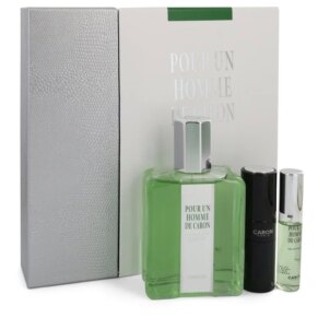 Caron Pour Homme Gift Set: 200 ml (6,7 oz) Eau De Toilette (EDT) Spray + 0,5 oz Mini EDT Spray + 0,5 oz Refillable Spray chính hãng Caron