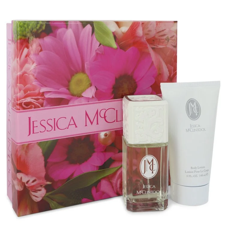 Jessica Mc Clintock Gift Set: 100 ml (3,4 oz) Eau De Parfum (EDP) Spray + 150 ml (5 oz) Body Lotion chính hãng Jessica Mcclintock