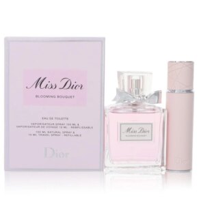 Miss Dior Blooming Bouquet Gift Set: 100 ml (3,4 oz) Eau De Toilette (EDT) Spray + 0,34 oz Refillable Travel Spray chính hãng Christian Dior