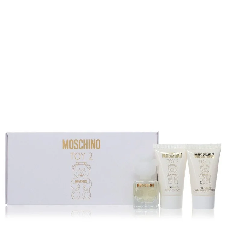 Moschino Toy 2 Gift Set: 0,17 oz Mini EDP Spray + 0,8 oz Body Lotion + 0,8 oz Shower Gel chính hãng Moschino