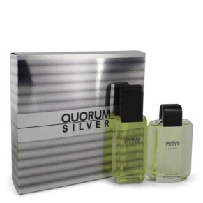Quorum Silver Gift Set: 100 ml (3,4 oz) Eau De Toilette (EDT) Spray + 100 ml (3,4 oz) After Shave chính hãng Puig