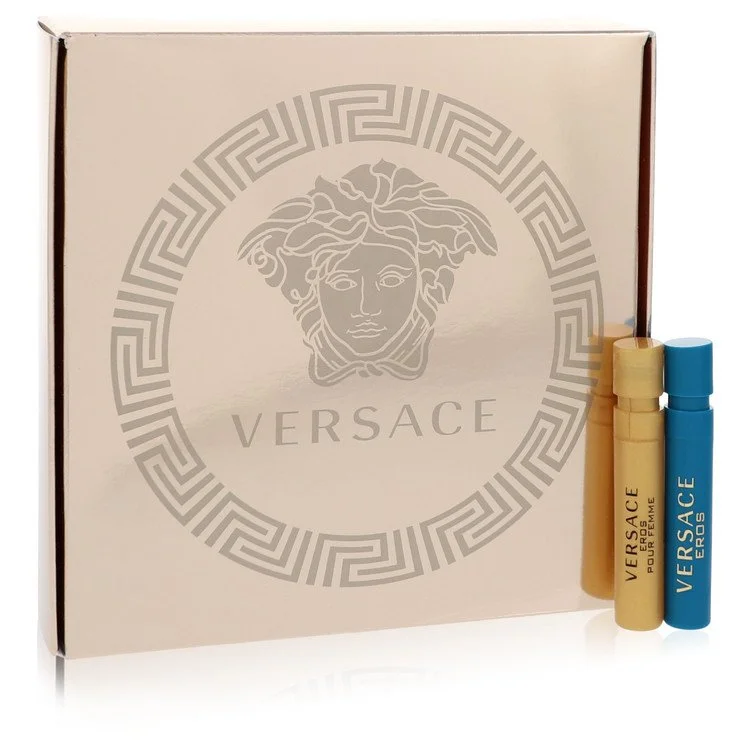 Versace Eros Gift Set: ,03 Mini EDP in Versace Eros Pour Femme + ,03 Mini EDT in Versace Eros chính hãng Versace