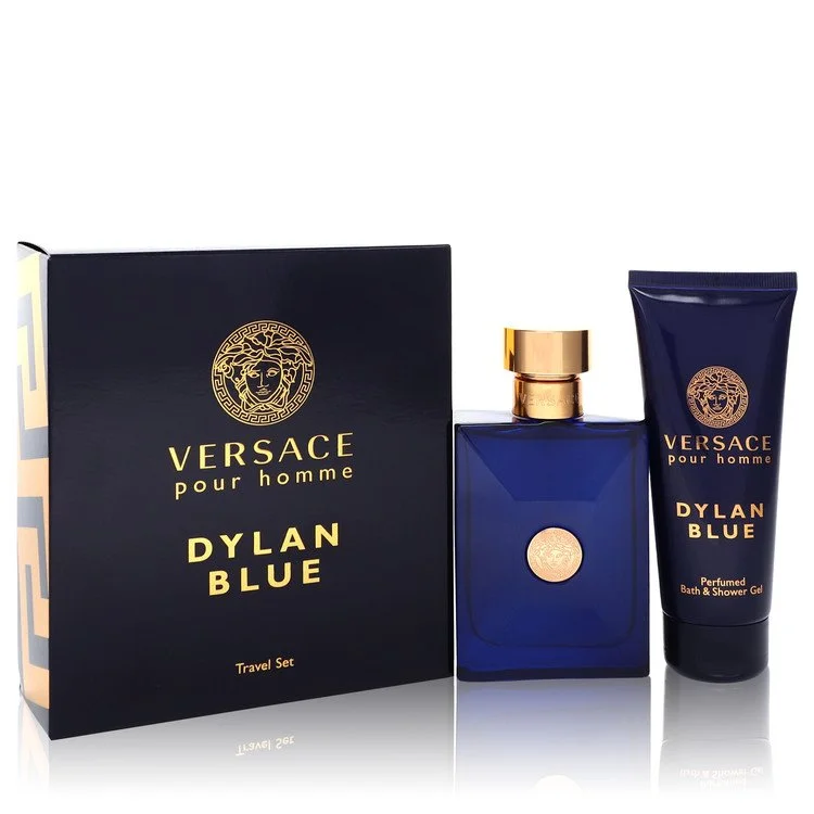 Versace Pour Homme Dylan Blue Gift Set: 100 ml (3,4 oz) Eau De Toilette (EDT) Spray + 100 ml (3,4 oz) Shower Gel chính hãng Versace